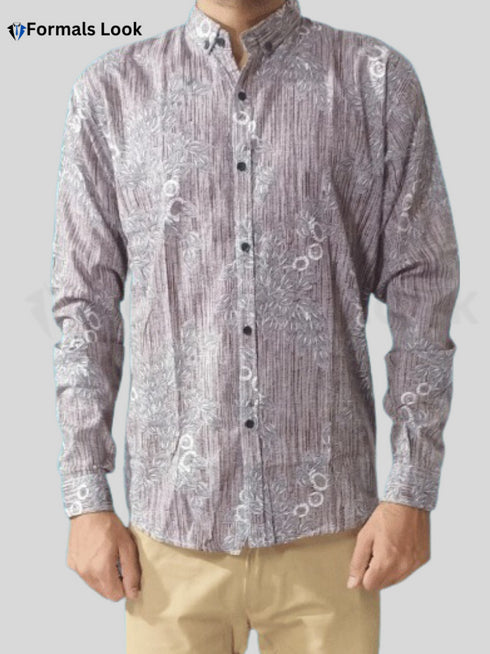 Casual Shirts Brown Nature Print